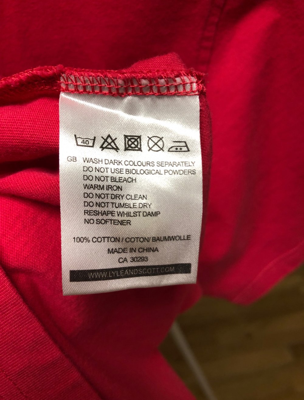 Polohemd von Lyle & Scott Vintage rot