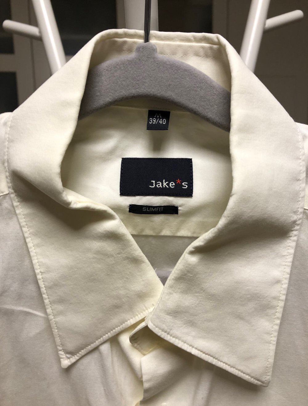 Hemd von Jake*s, cremeweiß