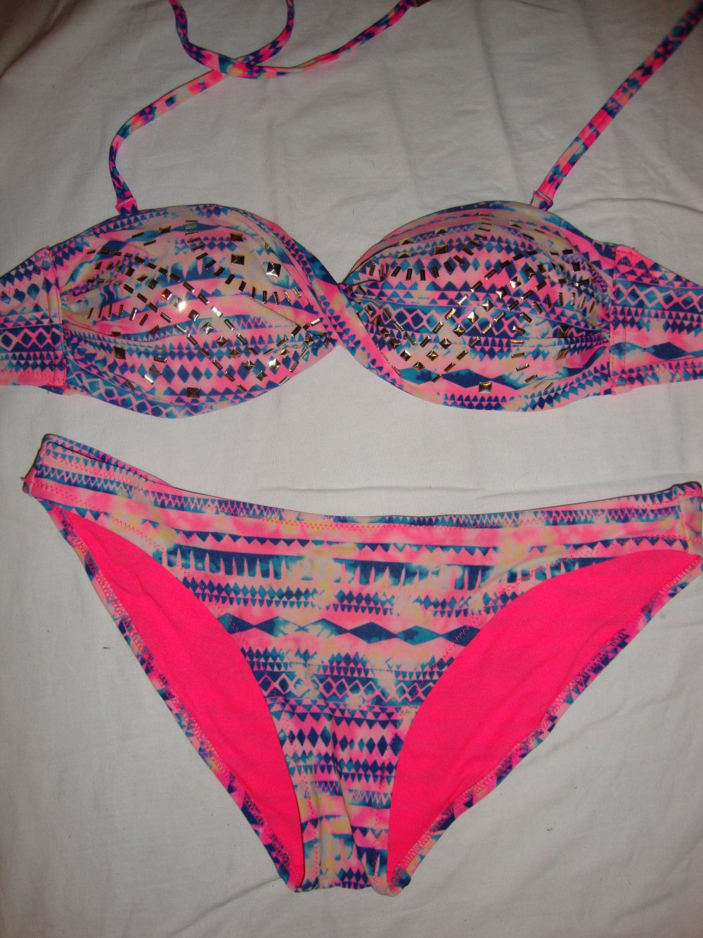 Moderner Bikini in pink !