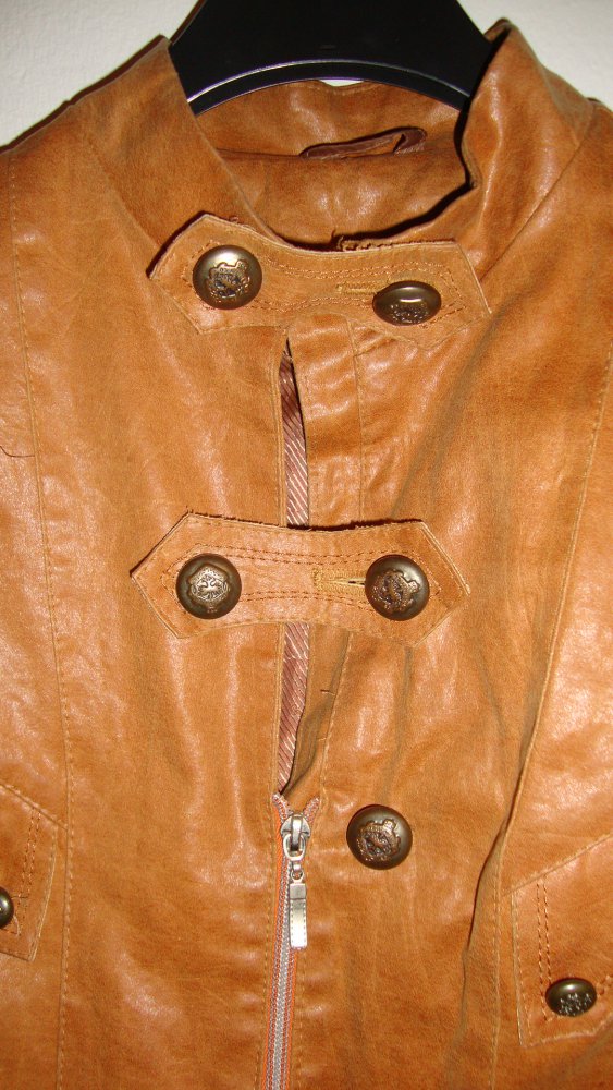 Tolle Kurzlederjacke im Marinestil !