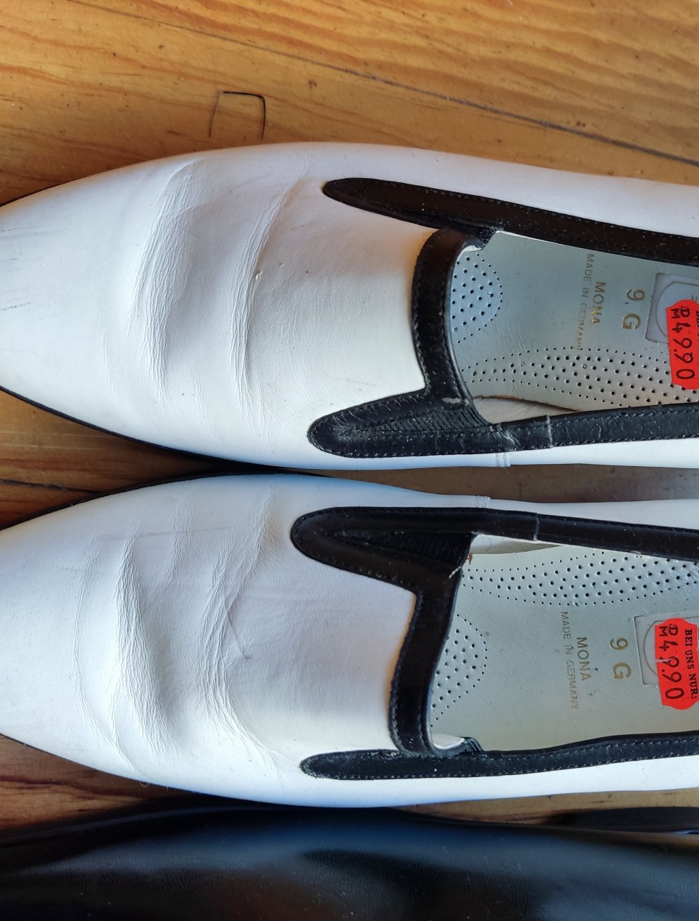 Pumps weiss blau