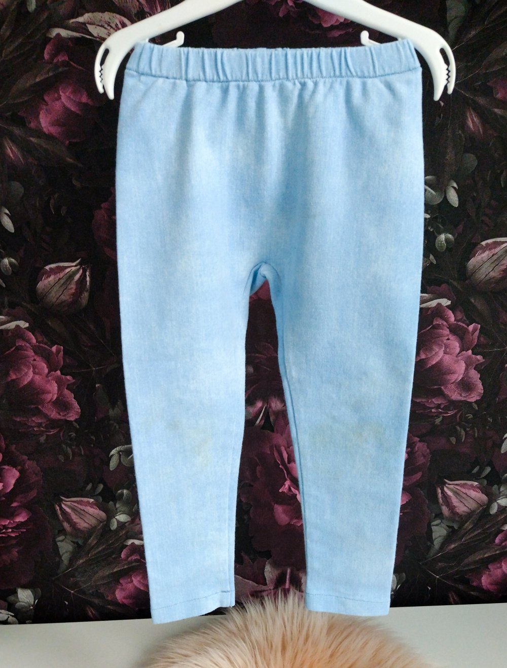 Leggings ° blau ° hellblau ° Jeansoptik ° French Terry ° 98
