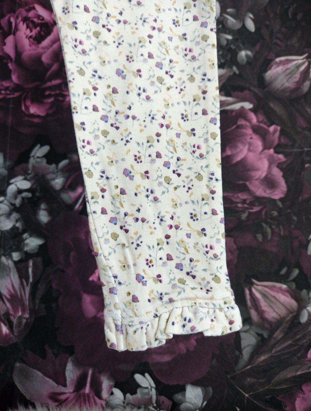 Hose ° Name It ° beige ° Blumen ° Kleinkind ° 86