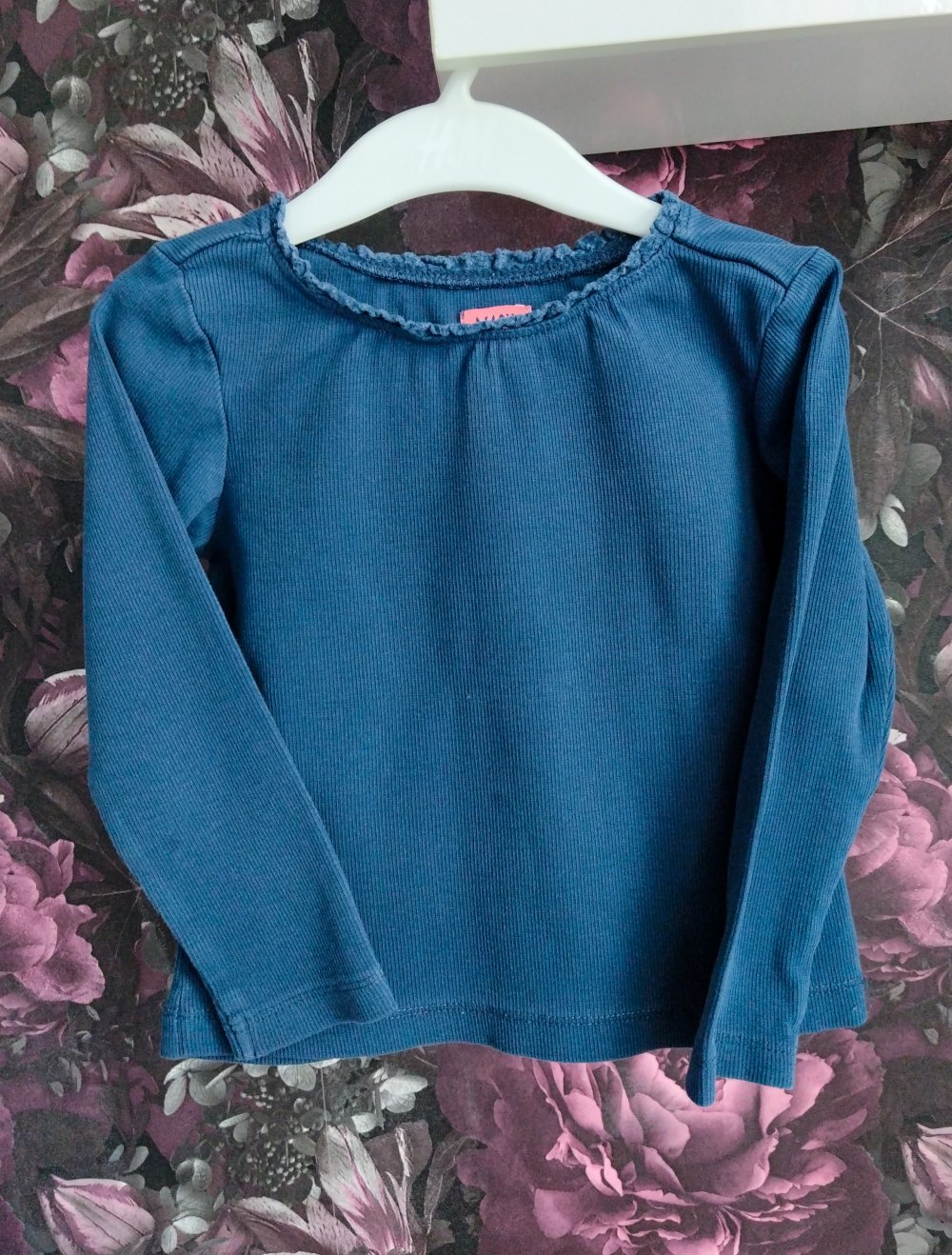 Langarmshirt ° dunkelblau ° Ripp ° Kleinkind ° 98/104