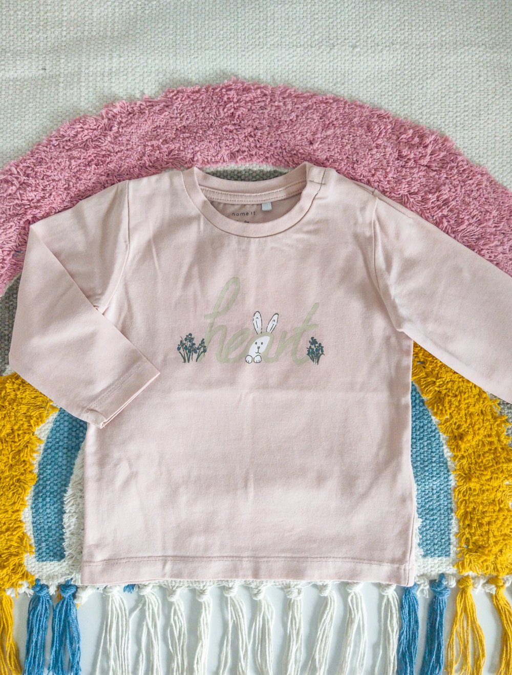 Langarmshirt ° Hase ° Name It ° heart ° Baby ° 74