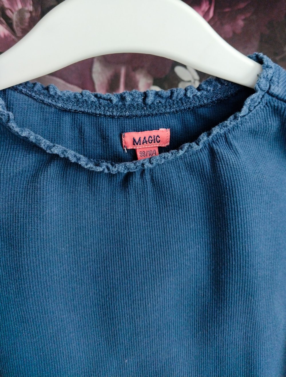 Langarmshirt ° dunkelblau ° Ripp ° Kleinkind ° 98/104