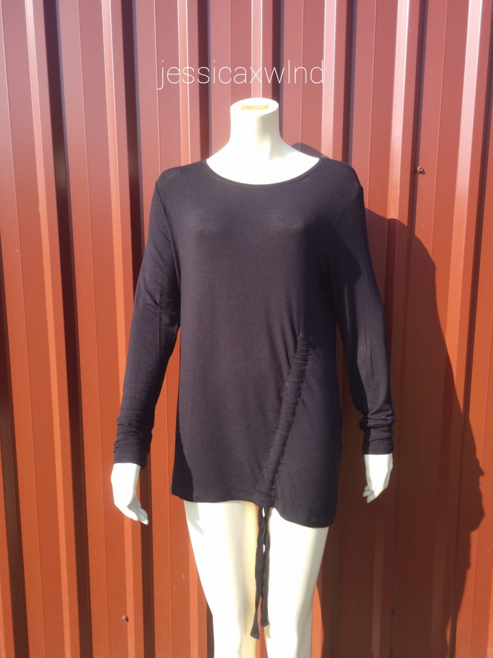 Sweatshirt mit Schnürung vorne