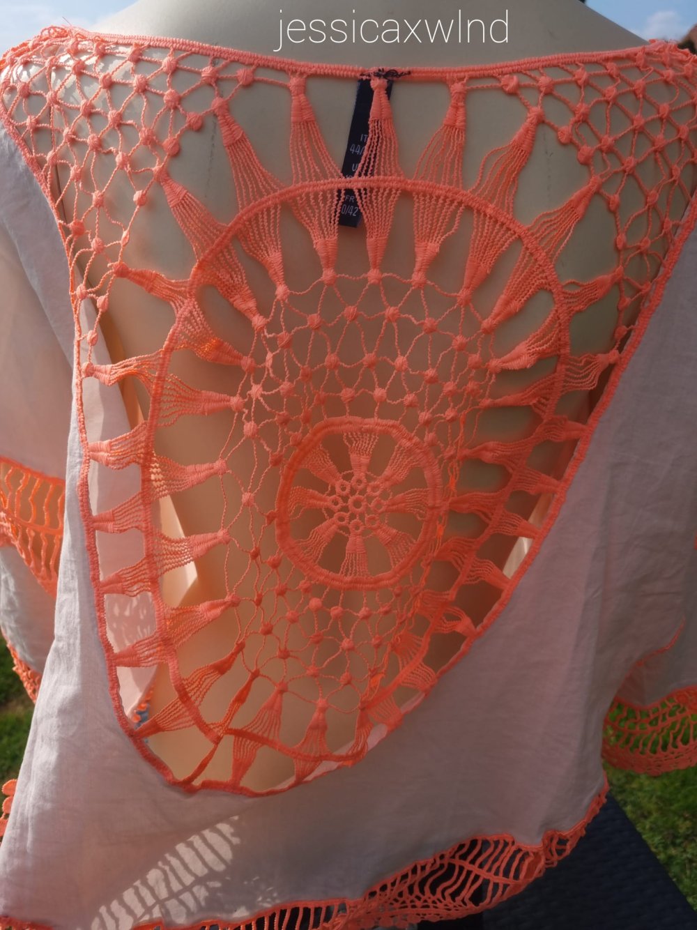 Boho Vintage 2000 Y2K Festival Neon Sommer Strand Oberteil