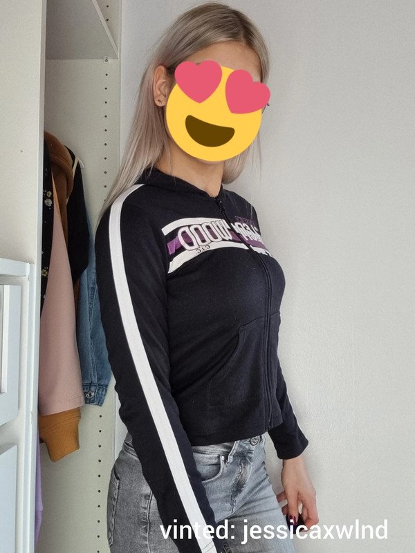 Überzieher Strickjacke Zipper Kapuzenjacke Sweatshirtjacke Hoodiejacke