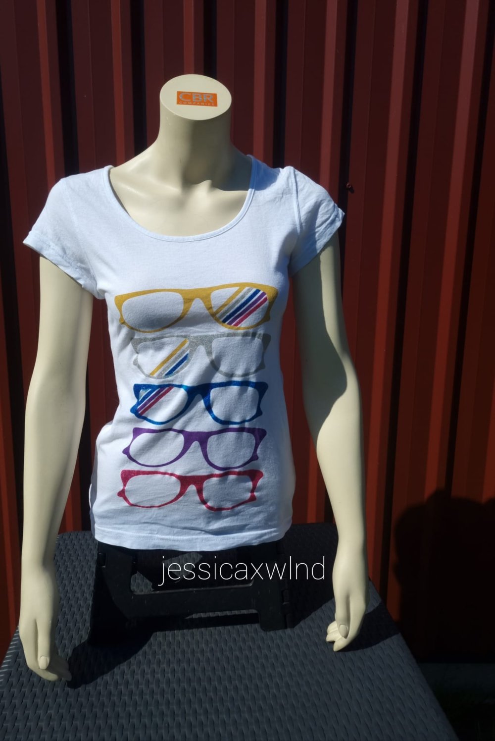 Glitzer T-Shirt 2000 vintage y2k Retro Retrobrille