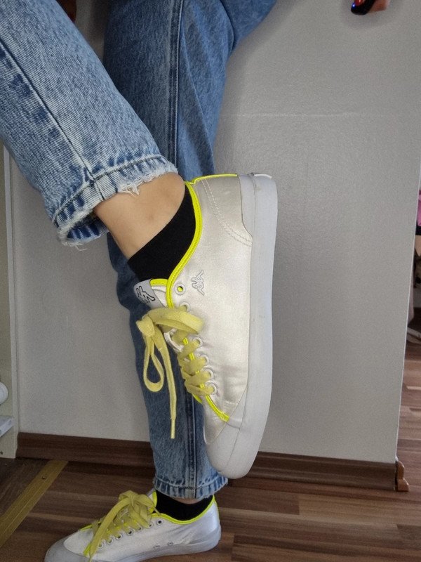 Kappa Turnschuhe Schuhe Gelbe Schnürsenkel