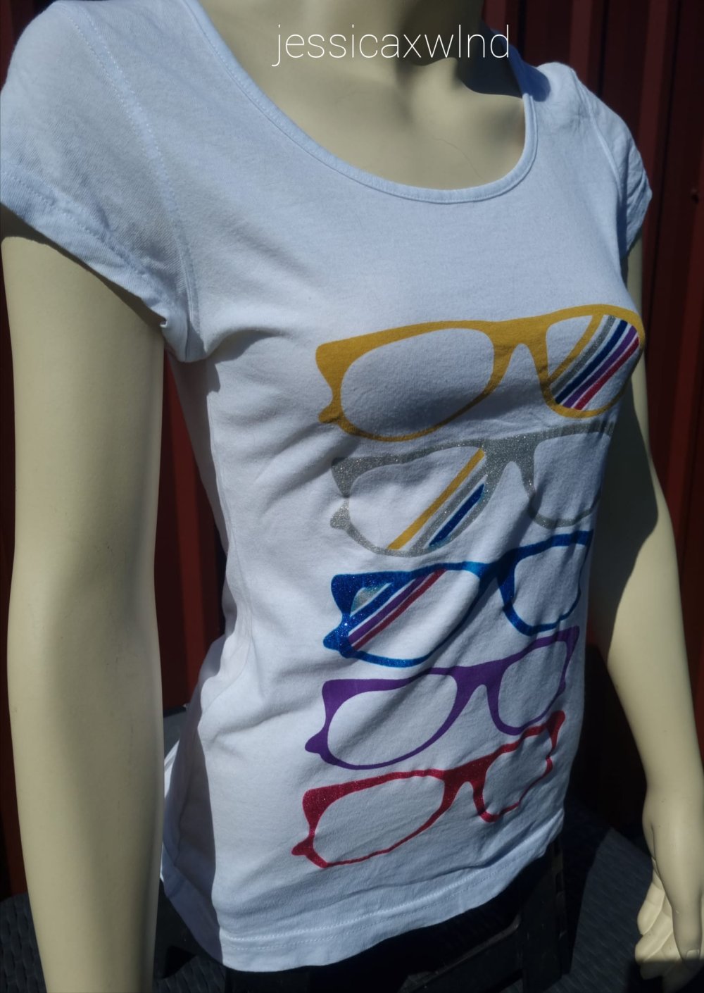 Glitzer T-Shirt 2000 vintage y2k Retro Retrobrille