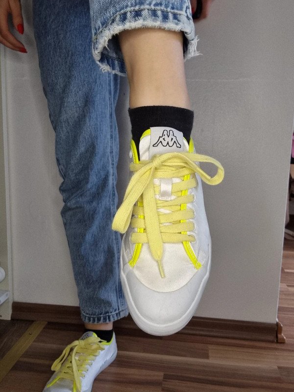 Kappa Turnschuhe Schuhe Gelbe Schnürsenkel
