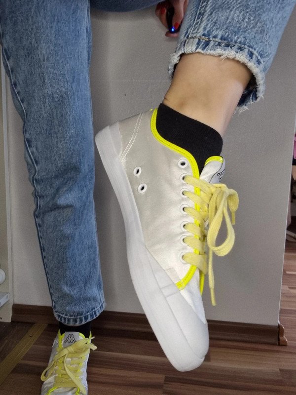 Kappa Turnschuhe Schuhe Gelbe Schnürsenkel