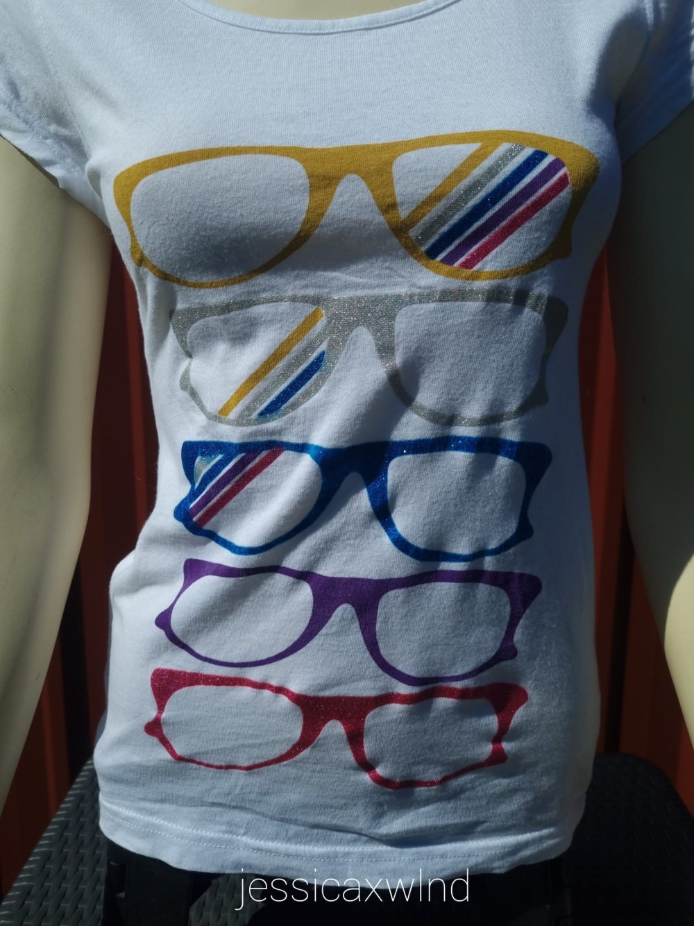 Glitzer T-Shirt 2000 vintage y2k Retro Retrobrille