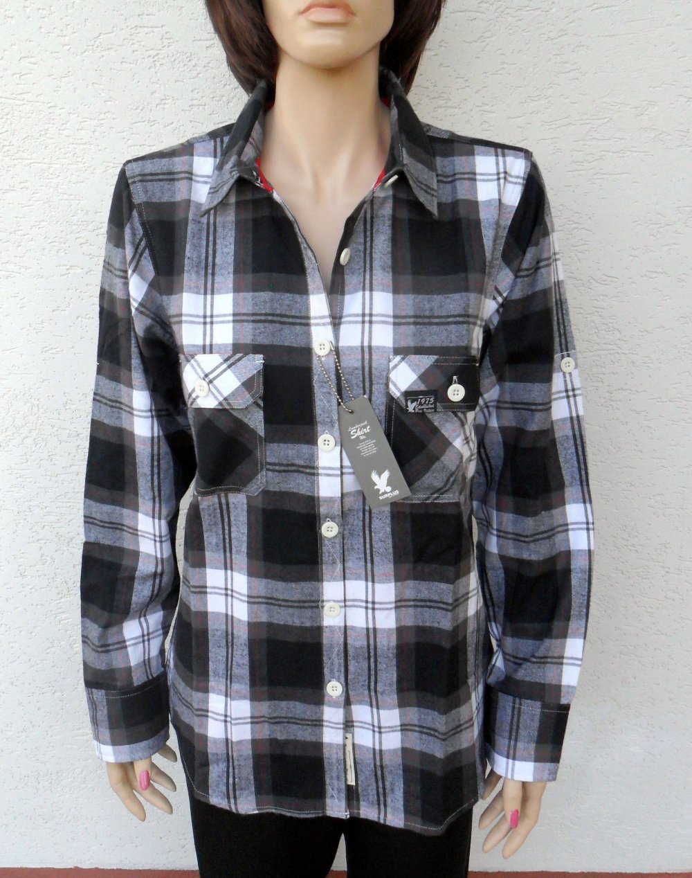 Ungetragenes Surplus Raw Vintage Damen Hemd Gr.M Holzfäller 100 % Baumwolle