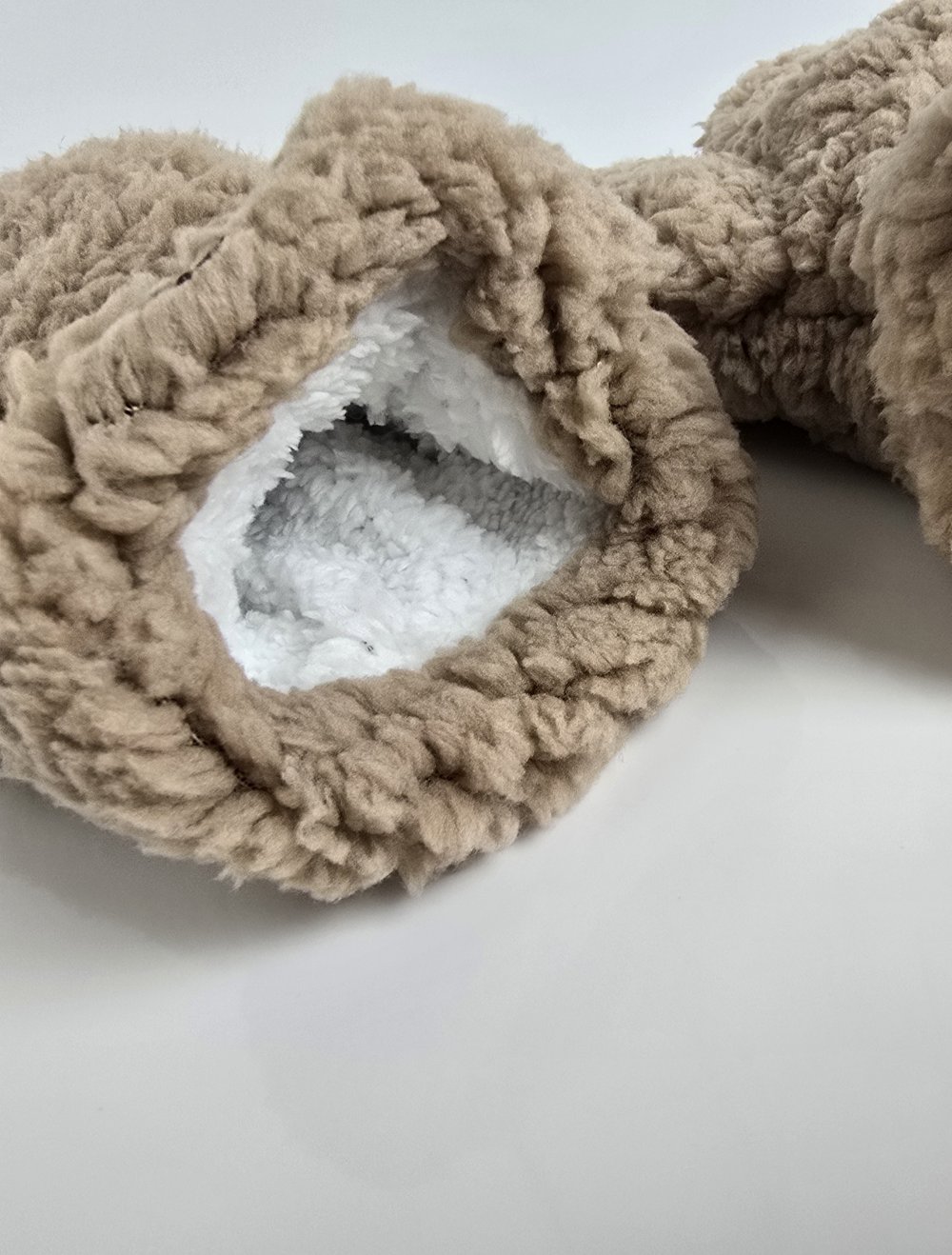 Teddy Handschuhe Fäustlinge braun