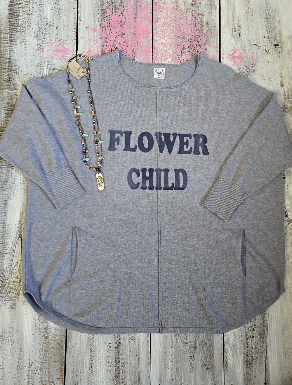 Flower Child Oversize Pullover Ibiza