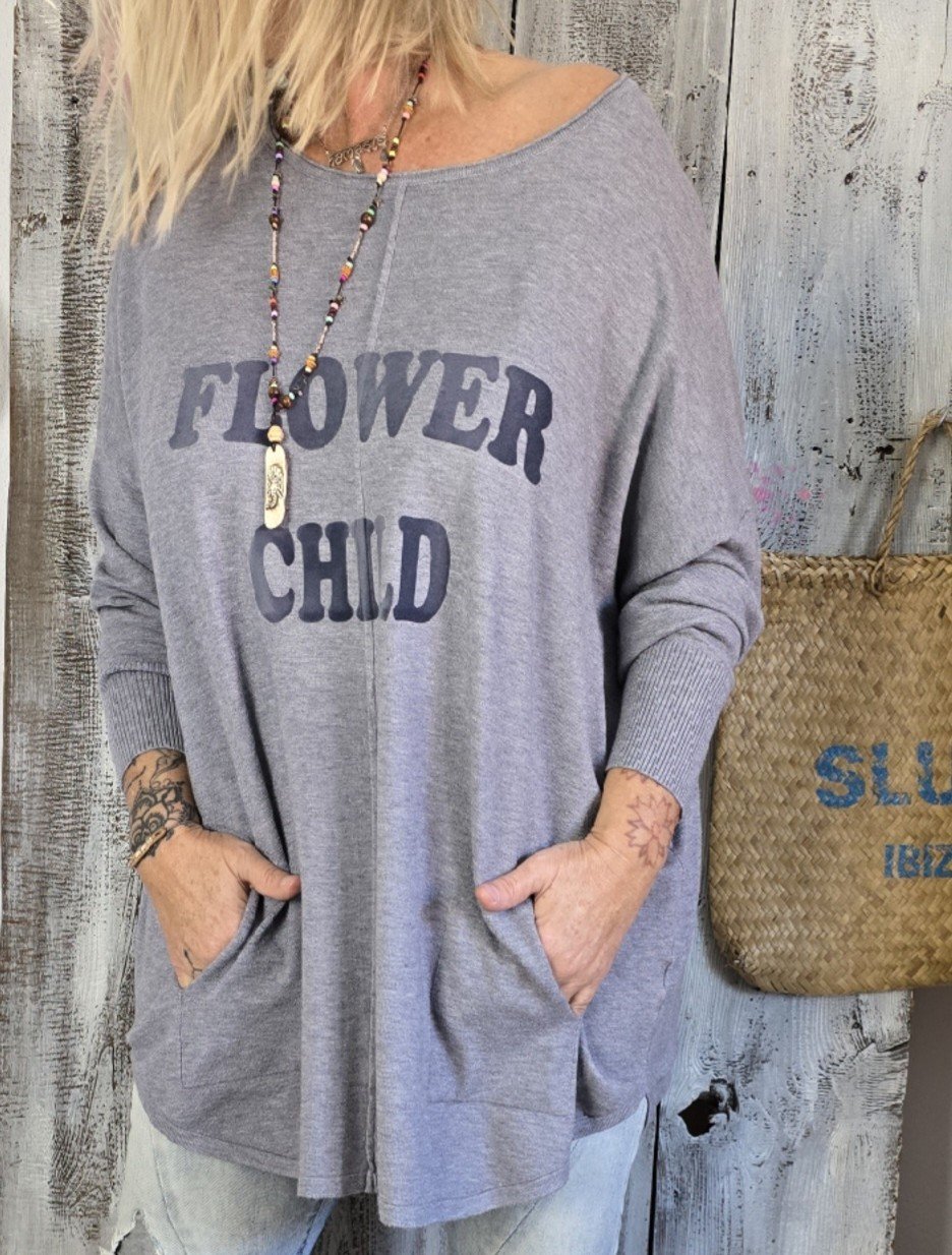 Flower Child Oversize Pullover Ibiza