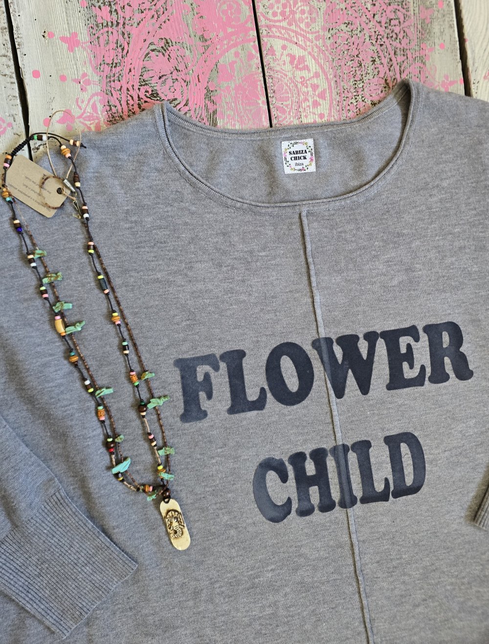 Flower Child Oversize Pullover Ibiza