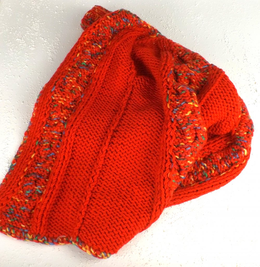 Strickjacke - Zöpfe - Herzchen - 3-4 Jahre - Handarbeit - neu