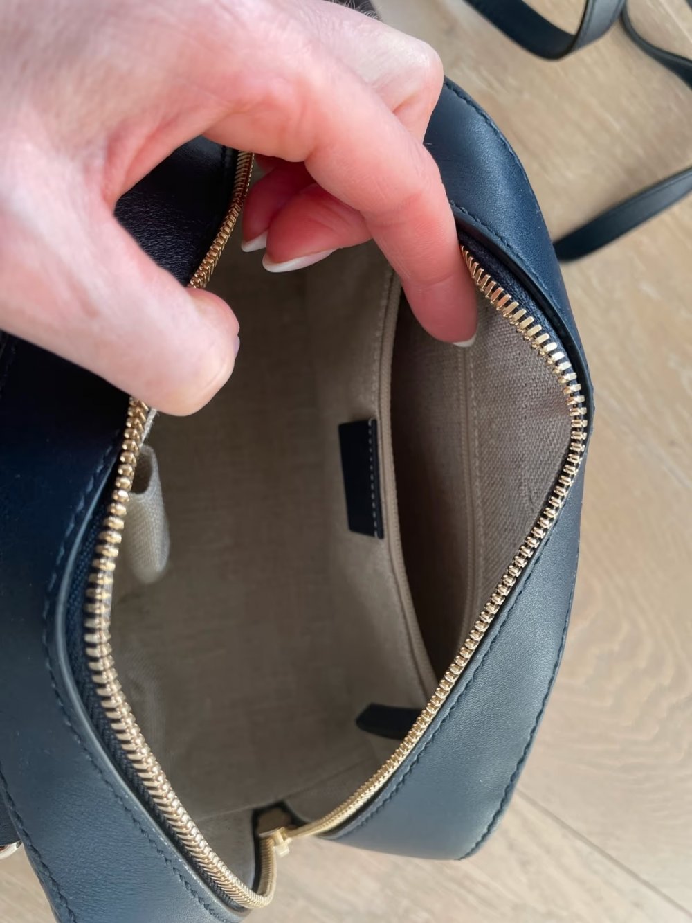 Gucci Tasche blau Leder Neu Original