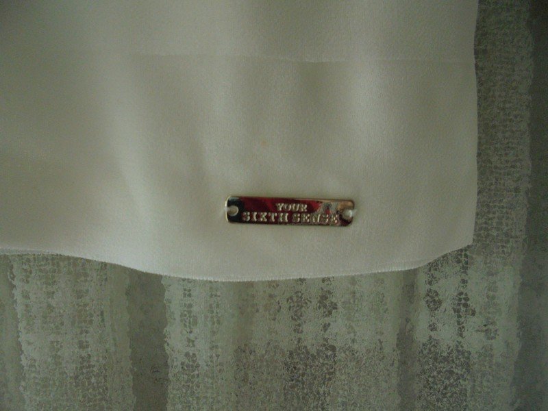 Ärmellose Tunika wollweiß C&A mit Chiffon Gr. 50