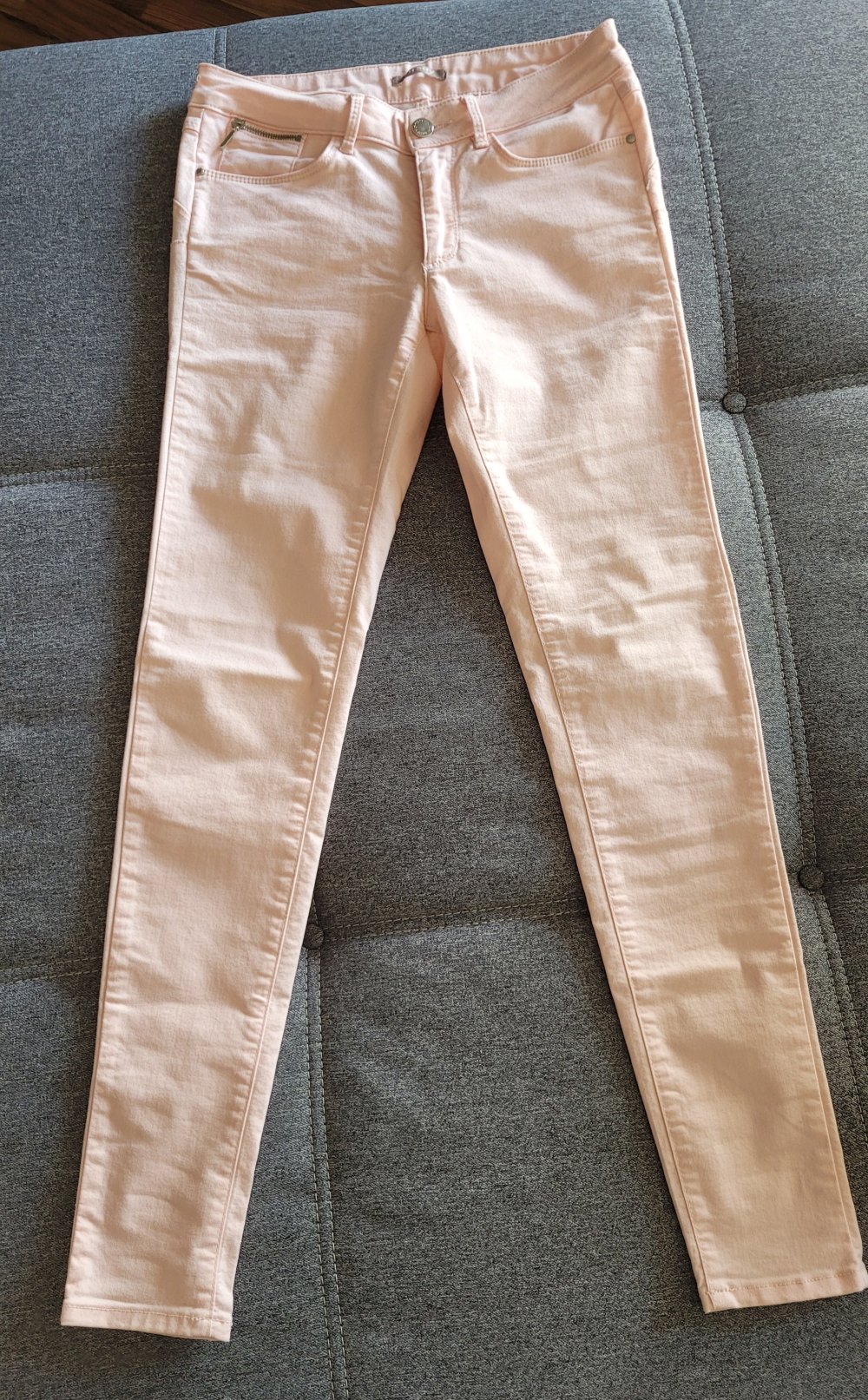 Pfirsichfarbende Skinny Hose von Orsay - Größe 36