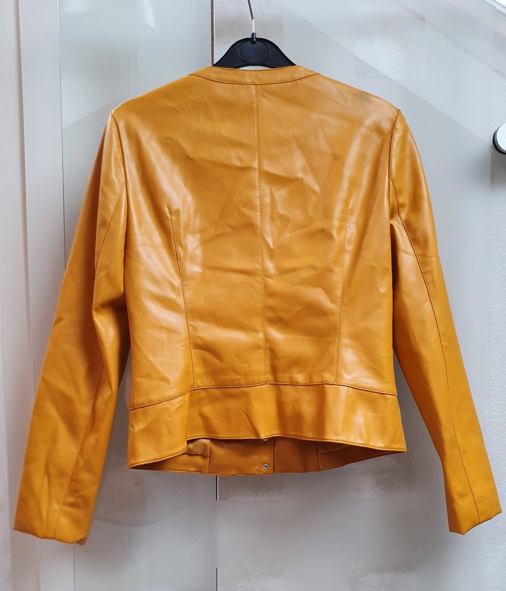 Zara Kunstlederjacke Gr. M senffarben