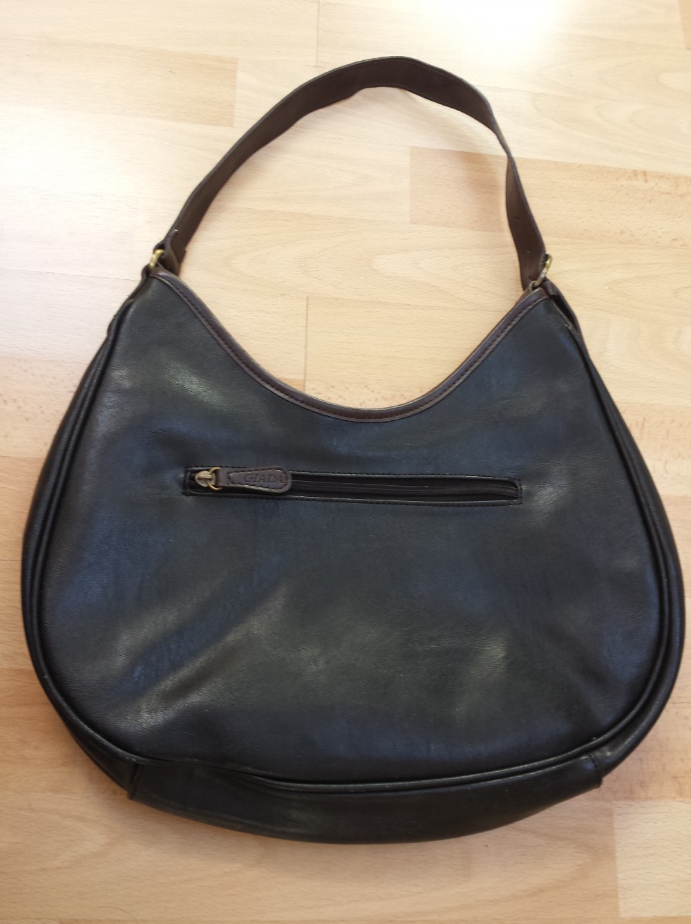 Grosse Handtasche Hängetasche mit Giada Anhänger/Zipper 
