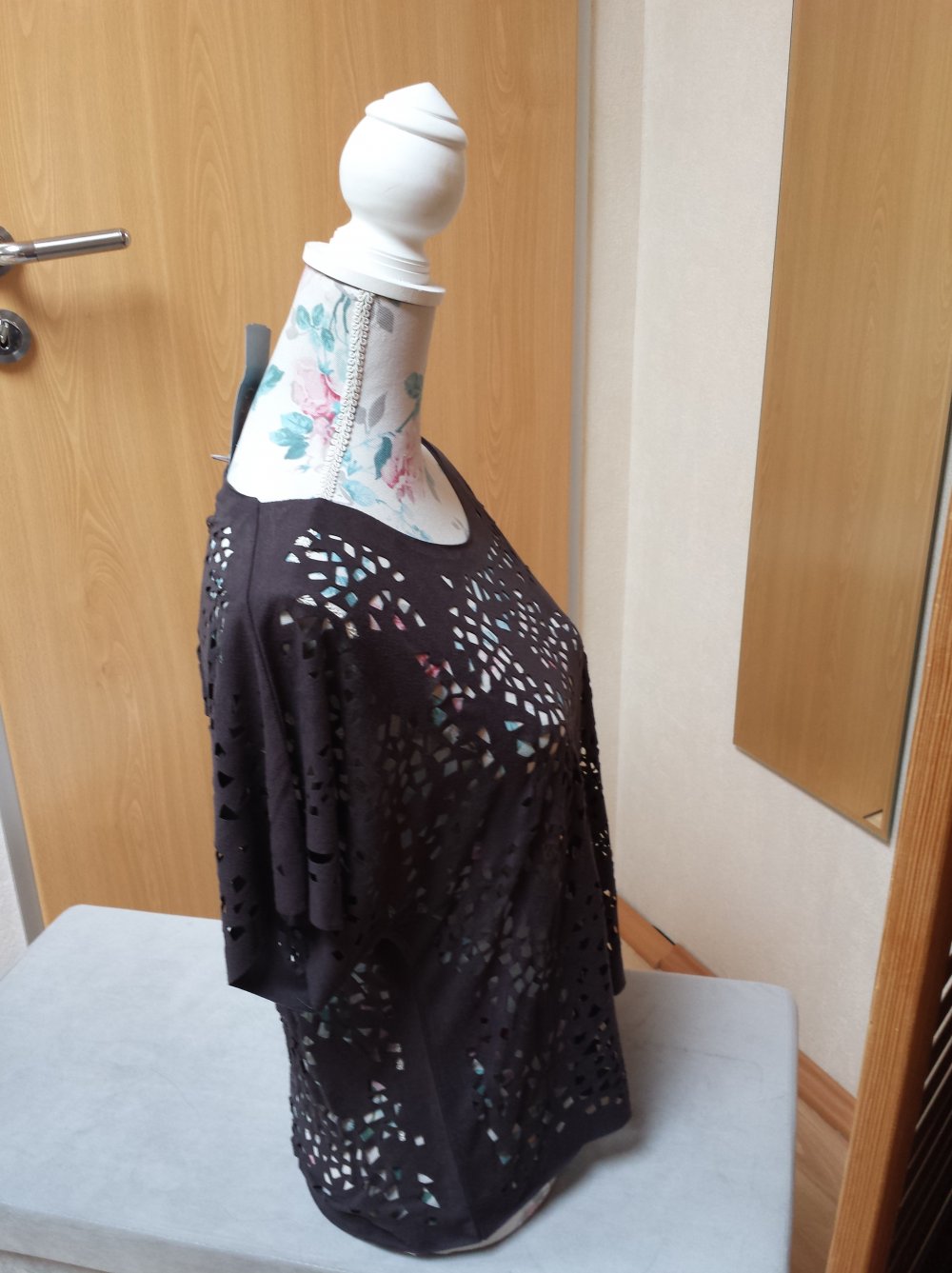 Betty Barclay T-Shirt Lederimitat Lochmuster neu mit Etikett  UVP 49,99!