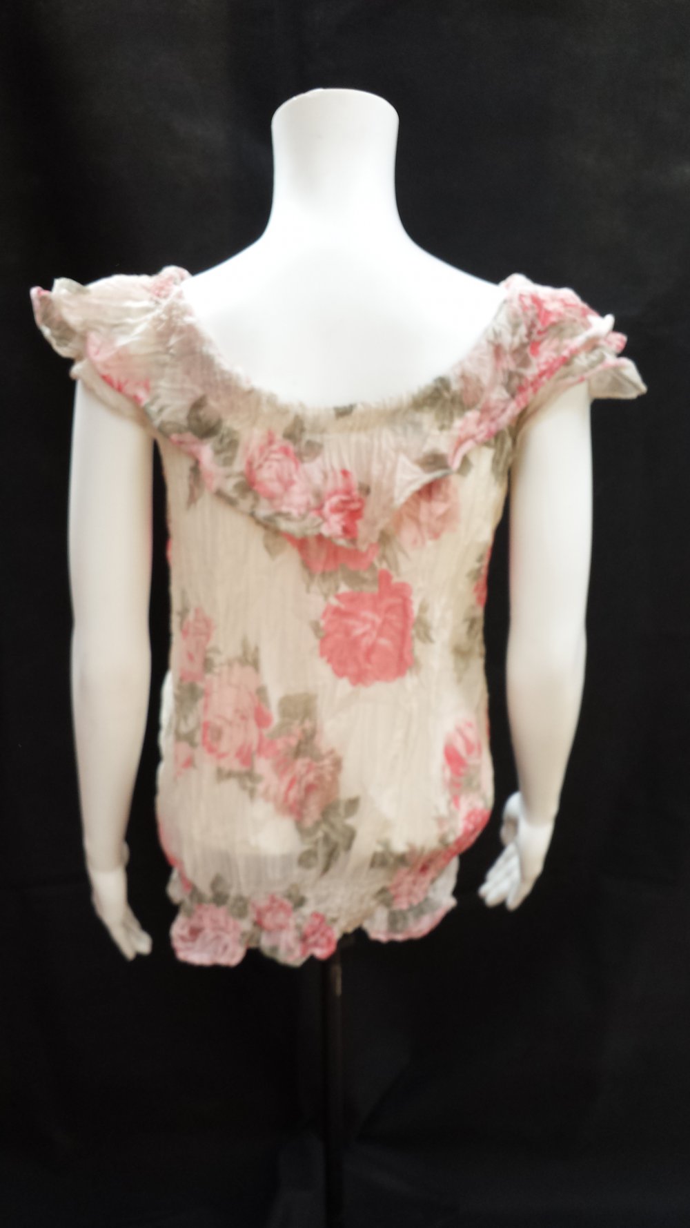 Seiden Bluse Gr. 38 im Shabby Stil 