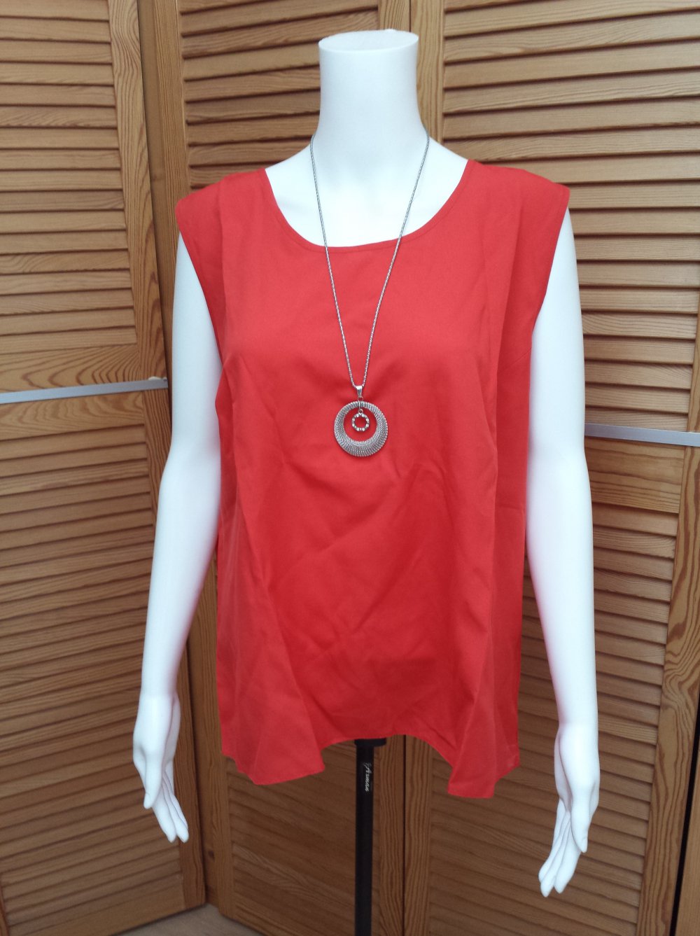 Miss Astor Top Tanktop Trägertop Gr. 46 rot Vintage 