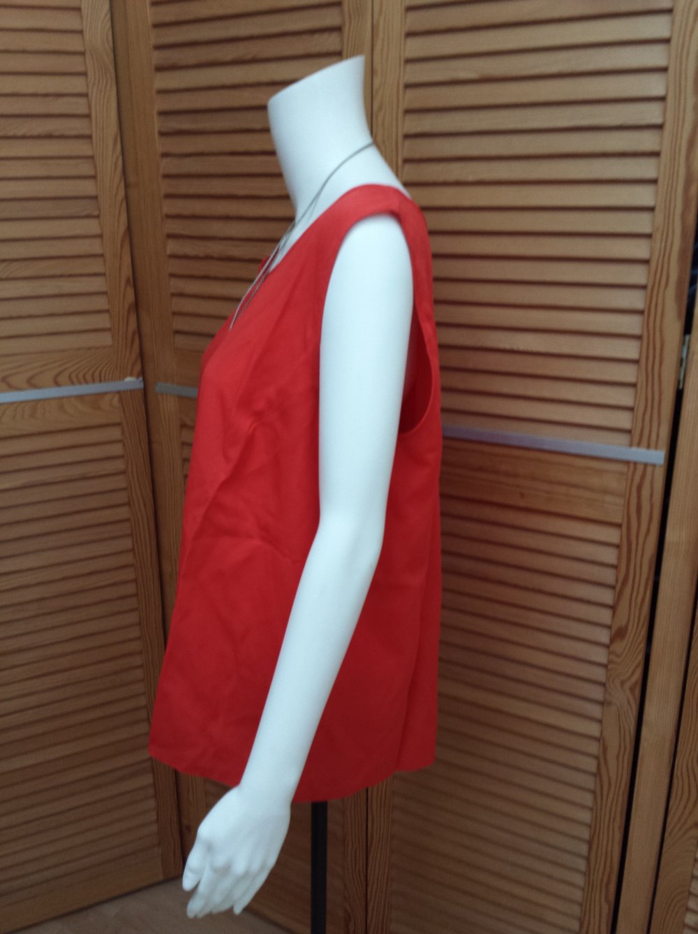 Miss Astor Top Tanktop Trägertop Gr. 46 rot Vintage 