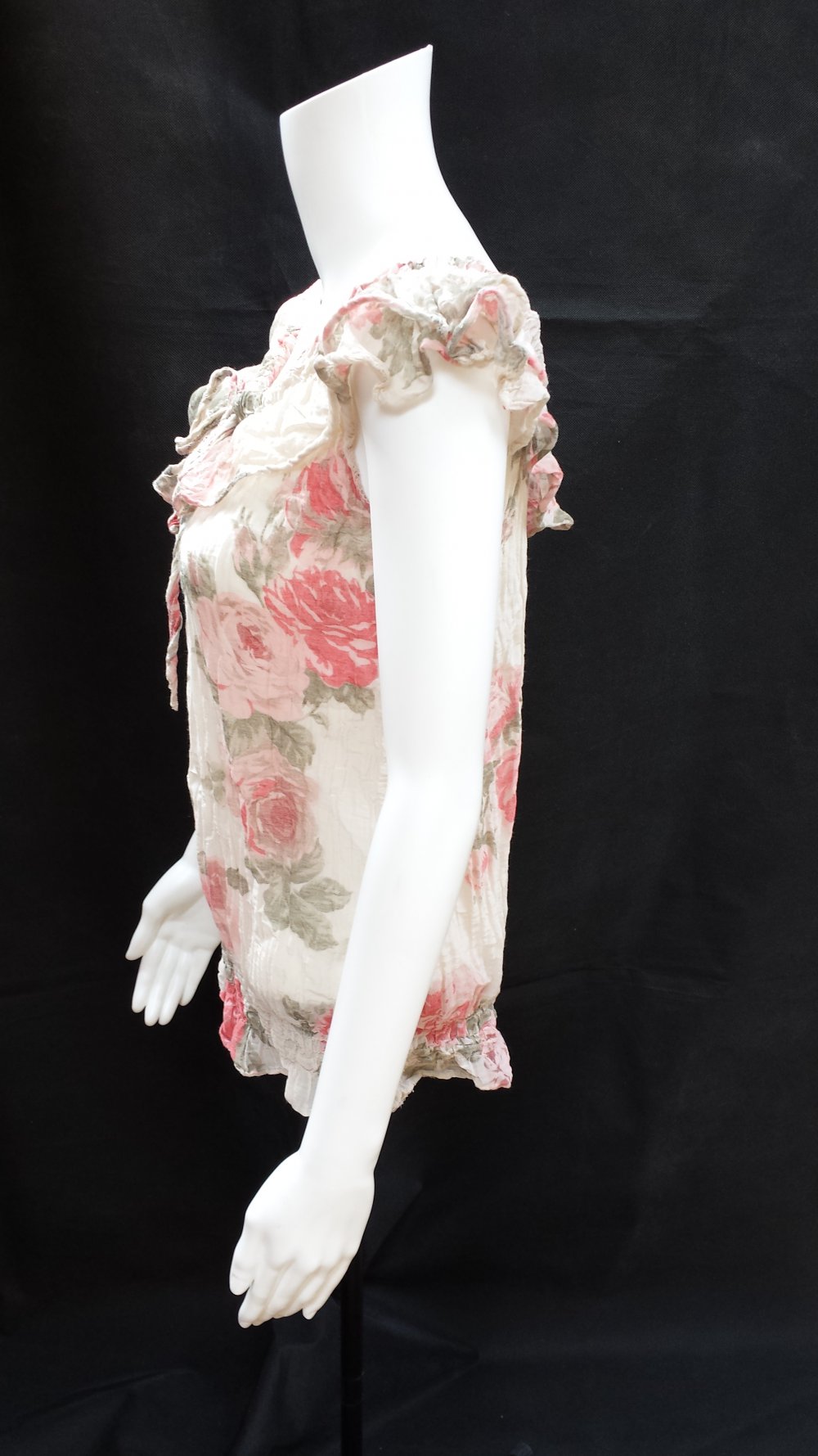 Seiden Bluse Gr. 38 im Shabby Stil 