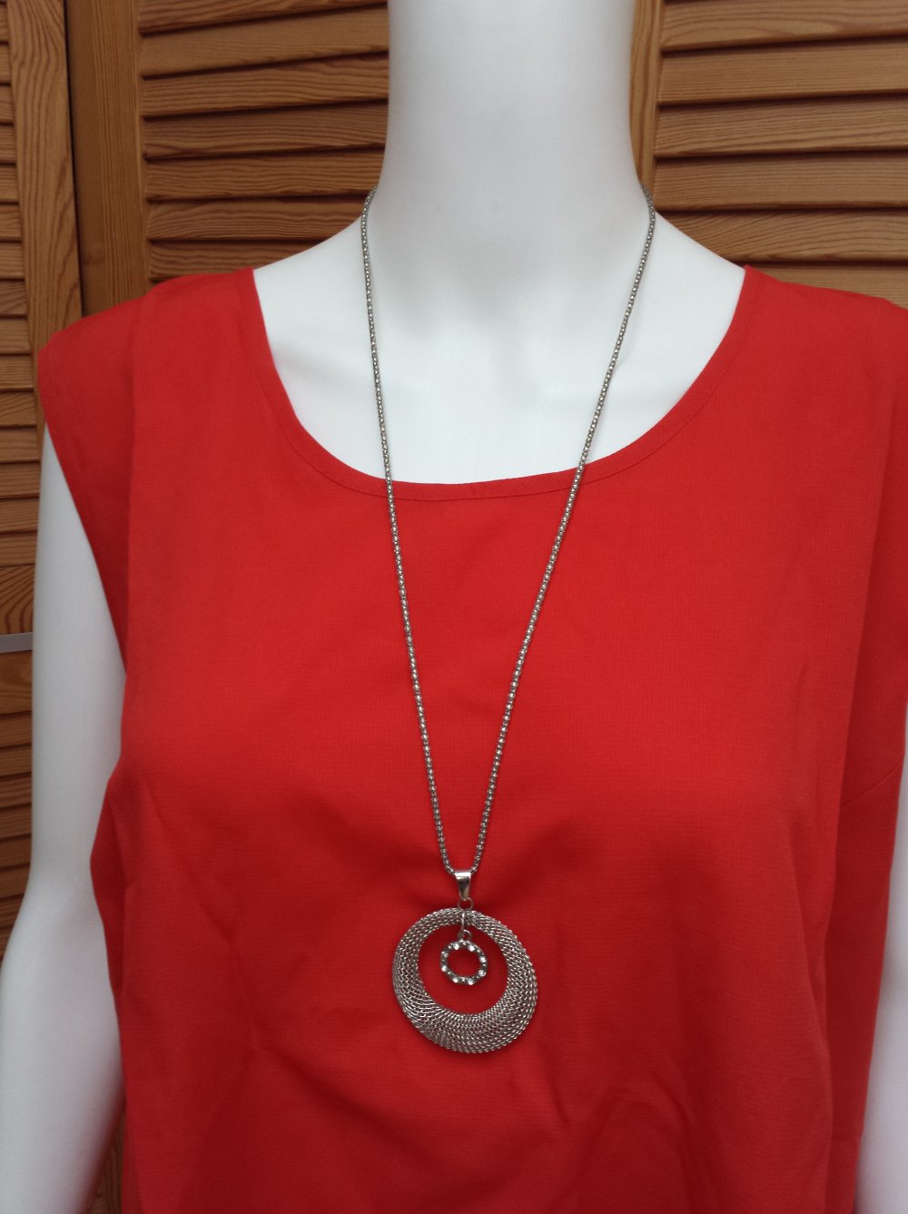 Miss Astor Top Tanktop Trägertop Gr. 46 rot Vintage 
