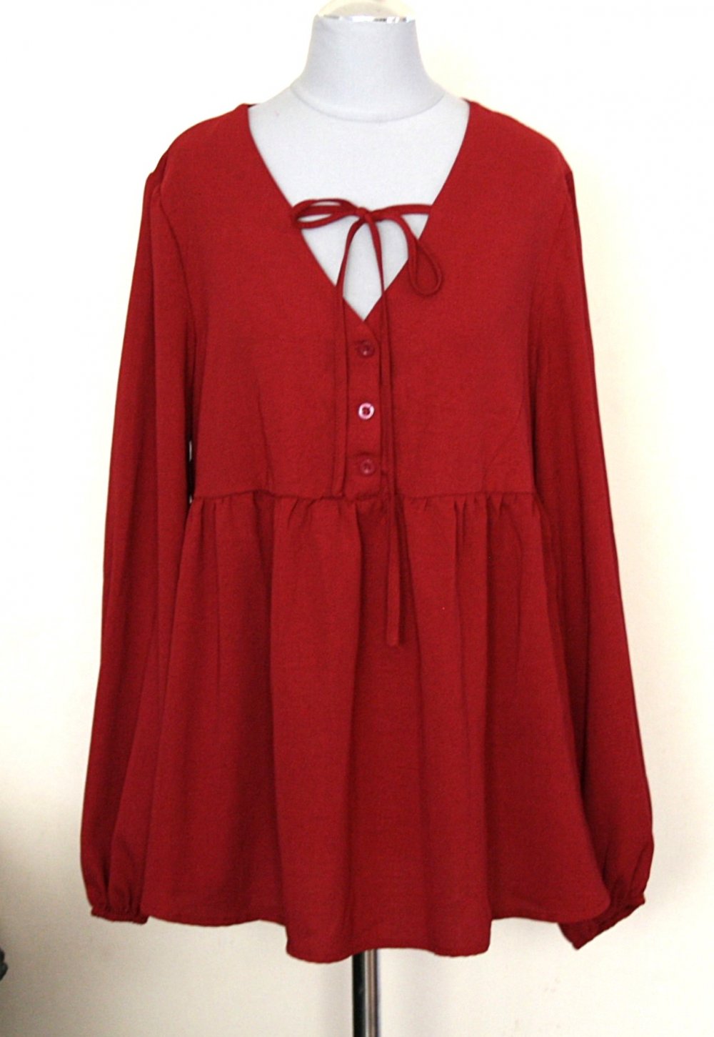 Leichte, lockere Oversize Bluse, Gr.S/M