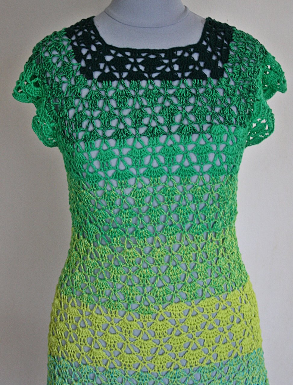 Bunte, neue Ombre Zipfeltunika, Gr.S, Unikat