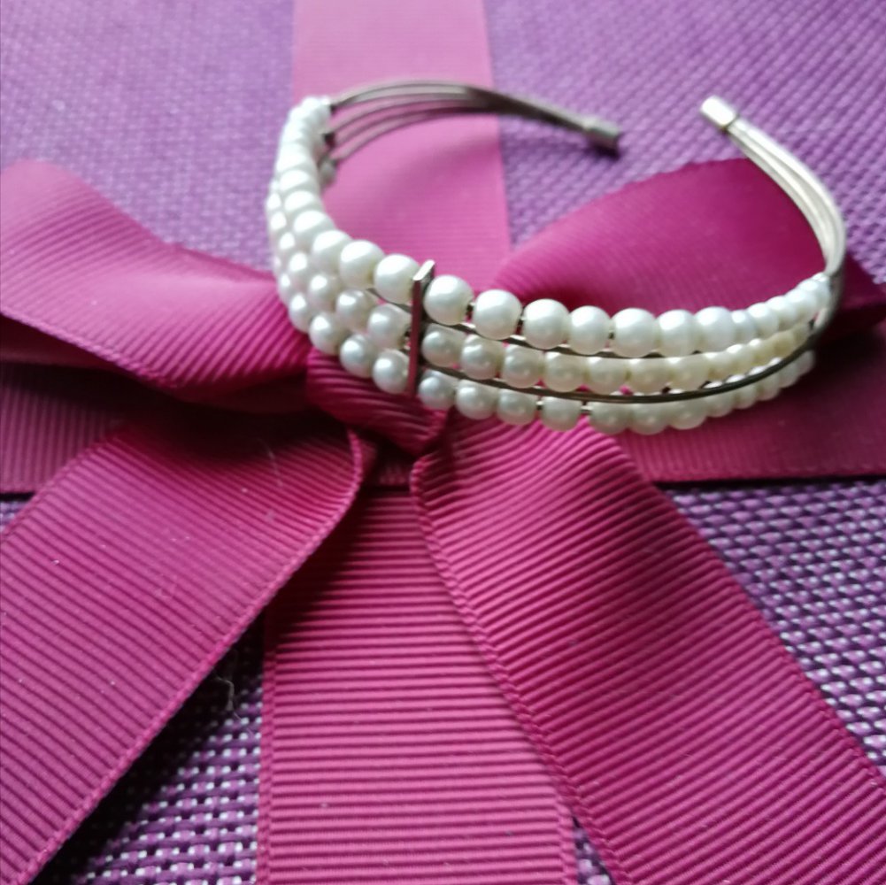 Armreif Perlenarmreif Perlen 80er Vintage Retro Schmuck! Armschmuck Zauber!