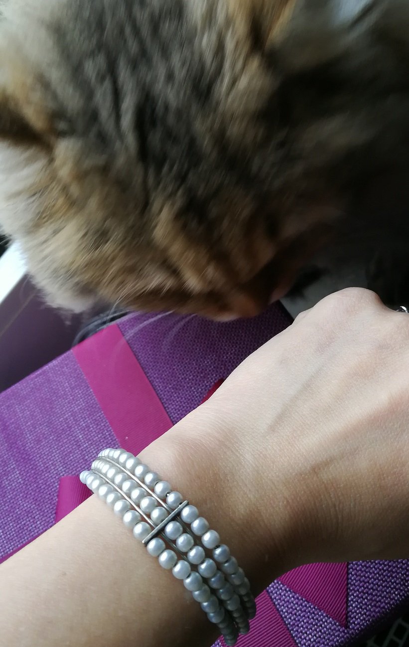 Armreif Perlenarmreif Perlen 80er Vintage Retro Schmuck! Armschmuck Zauber!