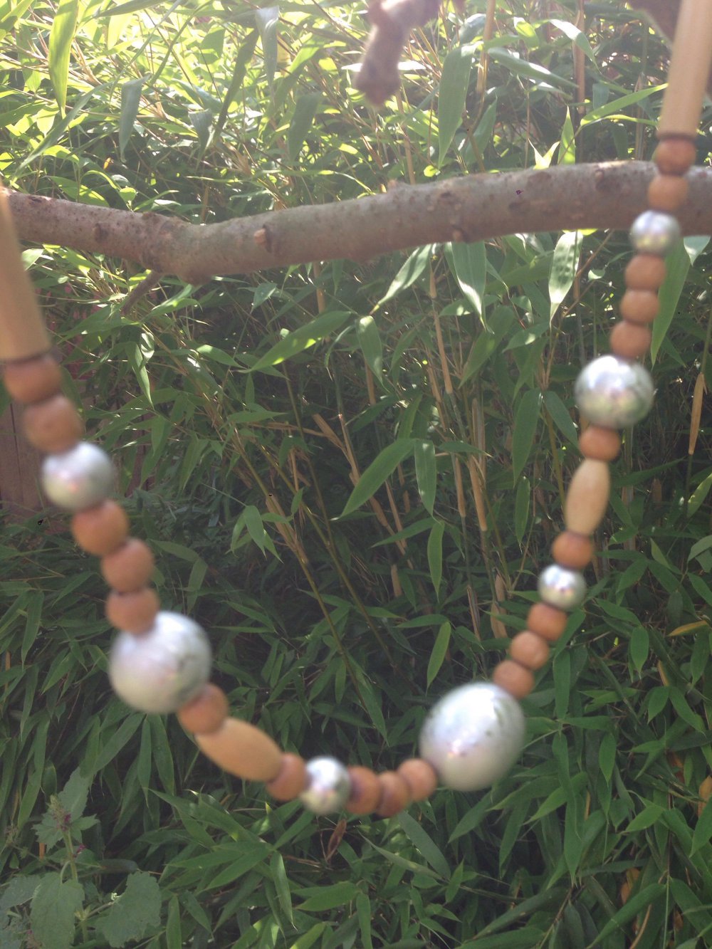 Perlenkette Ethno Indianer Vintage Boho Hippie Buddha Yoga!