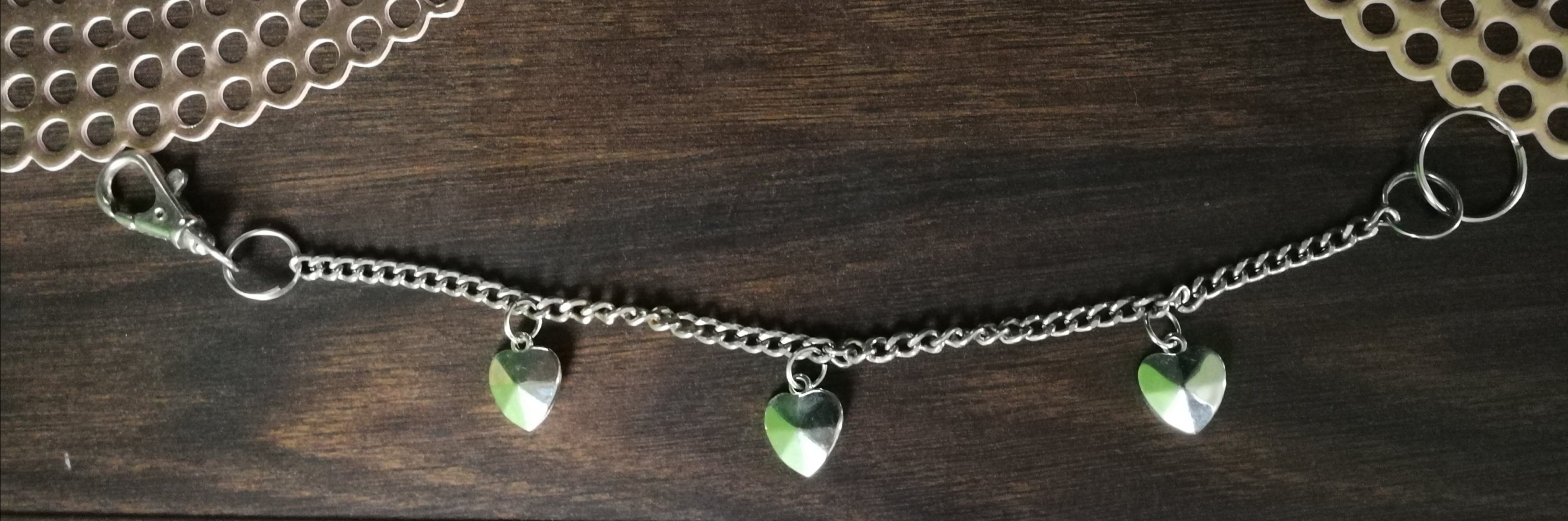 Gürtelkette Halskette Biker Rockchick Herzanhänger 90er Vintage! Multifunktionale Kette Unisex! 