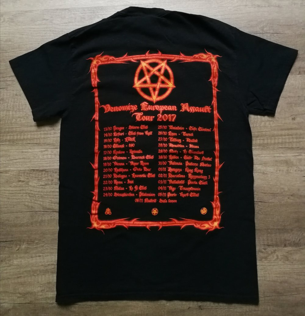 Vital Remains Bandshirt Heavy Metal Pentagramm Satan Venomize Tourshirt 2017! Unisex Death Metal