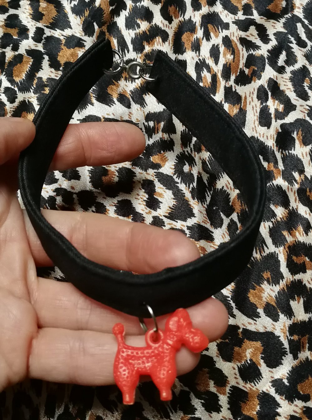 Halskette Halsband Choker Pudel Freak Kult Goa 90er Vintage Original! Designerschmuck