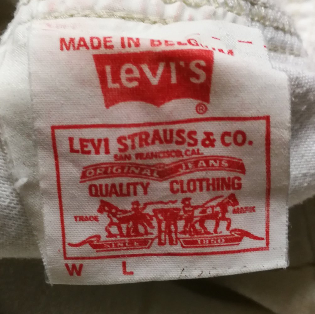 Jeans Levi’s 80er Original Vintage Kult Hose in Creme! Unisex Baumwolle