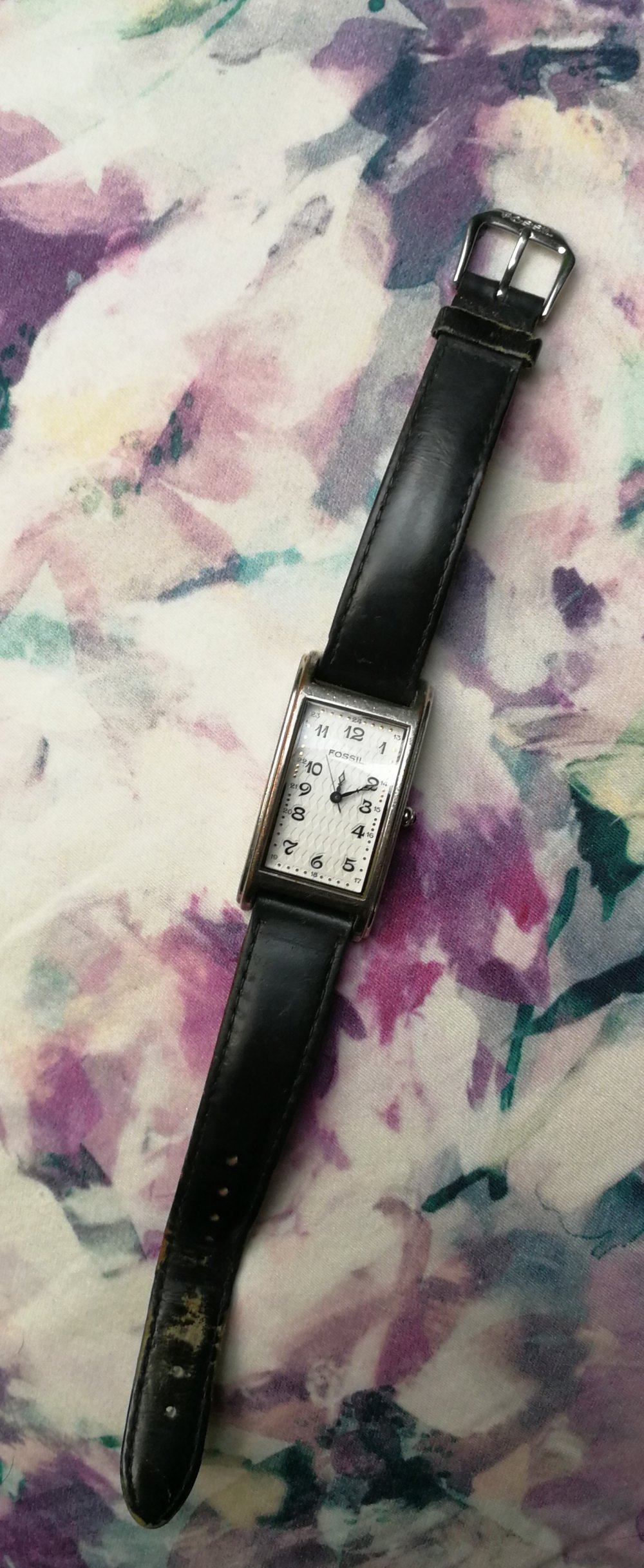 Armbanduhr Fossil ES-8648 Leder Vintage Style Unisex