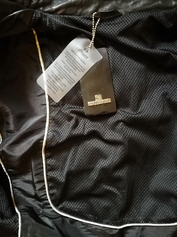 Kapraun/Offset Lederjacke Gr. 50 neue schwarze Bikerjacke Edelleder! Unisex