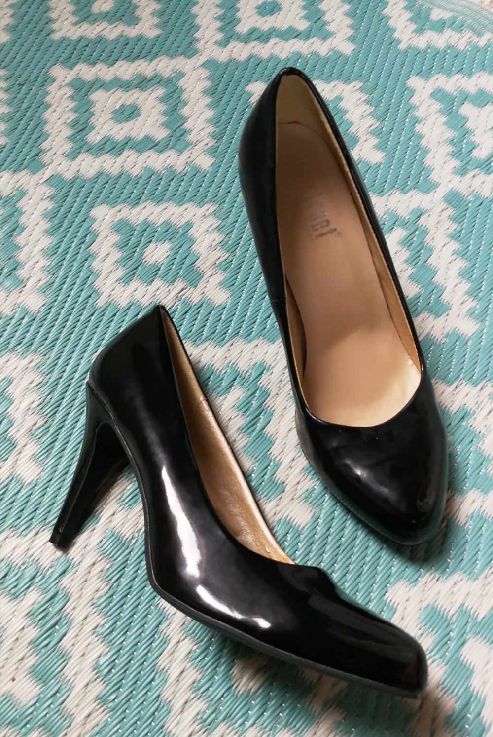 Stilettos High Heels Lackleder Pumps Street Super Shoes!