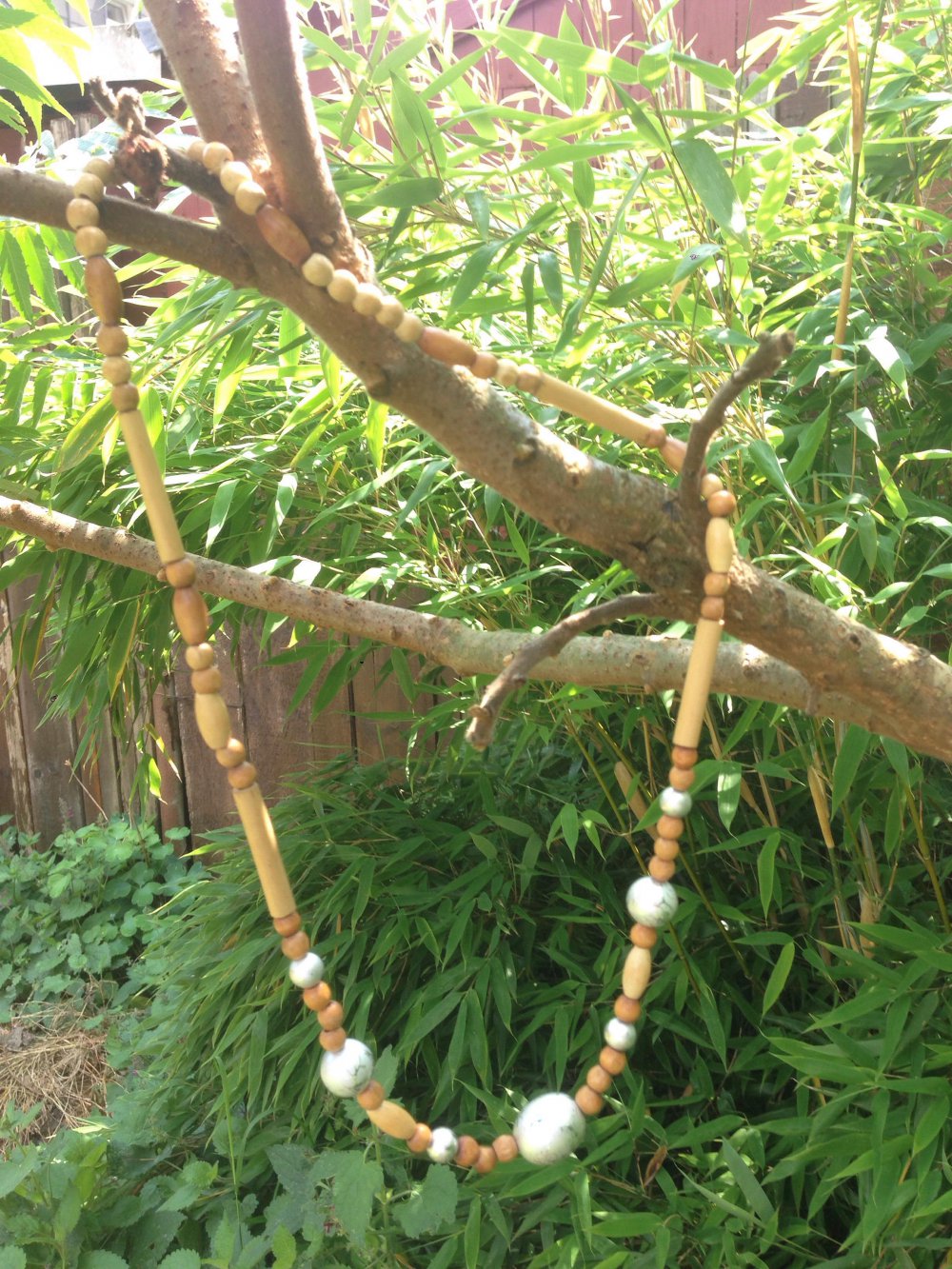 Perlenkette Ethno Indianer Vintage Boho Hippie Buddha Yoga!