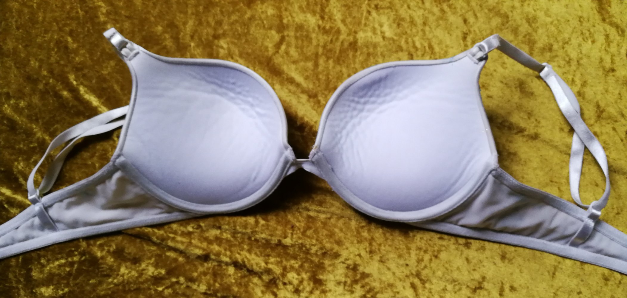 BH Büstenhalter Push-Up Goldglitzer Batik Freak Designerstück
